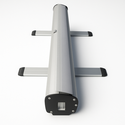 Roll-Up Banner individuell gestalten mit stabilem Aluminiumgehäuse und ausziehbaren Stützfüßen